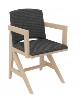 FAUTEUIL REMBOURRE APPUI SUR TABLE SOLINE